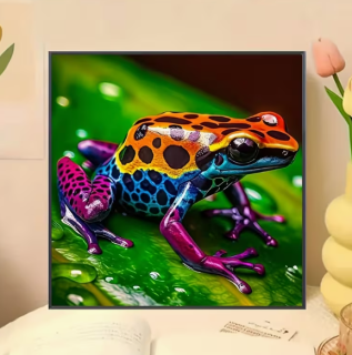 Preview: Diamond Painting Bunter Frosch